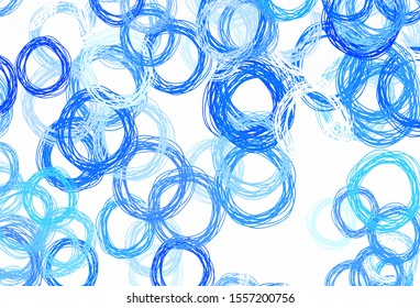 Light Purple vector texture with disks. Blurred decorative design in abstract style with bubbles. Design for your business advert.