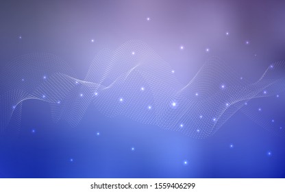 Light Purple vector texture with disks. Abstract illustration with colored bubbles in nature style. Completely new template for your brand book.