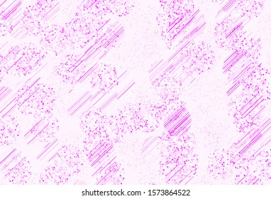 Light Purple vector texture with disks. Beautiful colored illustration with blurred circles in nature style. Design for your business advert.