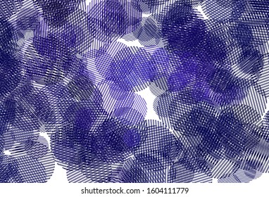 Light Purple vector texture with disks. Glitter abstract illustration with blurred drops of rain. Design for poster, banner of websites.