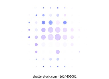 Light Purple vector texture with disks. Blurred bubbles on abstract background with colorful gradient. Pattern for textures of wallpapers.