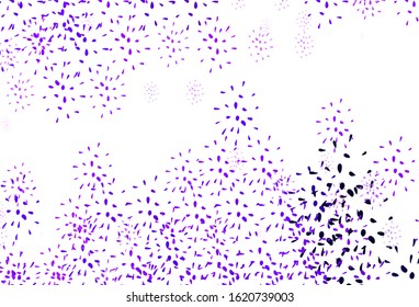 Light Purple vector texture with disks. Abstract illustration with colored bubbles in nature style. Design for poster, banner of websites.