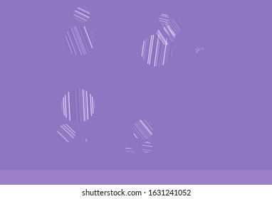 Light Purple vector texture with disks. Glitter abstract illustration with blurred drops of rain. Pattern for futuristic ad, booklets.