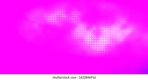 Light Purple vector texture with disks. Abstract illustration with colorful spots in nature style. New template for a brand book.