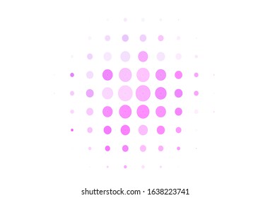 Light Purple vector texture with disks. Beautiful colored illustration with blurred circles in nature style. Pattern for textures of wallpapers.