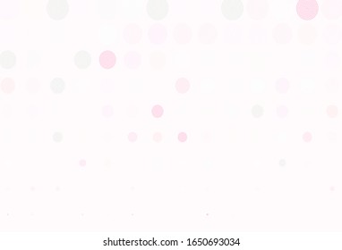 Light Purple vector texture with disks. Glitter abstract illustration with blurred drops of rain. New template for your brand book.