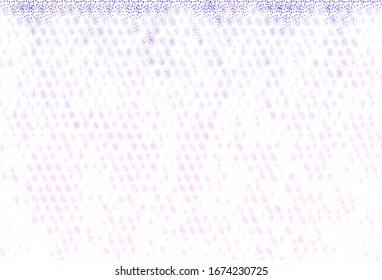 Light Purple vector texture with disks. Illustration with set of shining colorful abstract circles. Pattern for ads, leaflets.