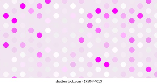 Light purple vector texture with disks. Modern abstract illustration with colorful circle shapes. Pattern for wallpapers, curtains.