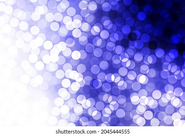 Light Purple vector texture with disks. Blurred decorative design in abstract style with bubbles. New template for your brand book.