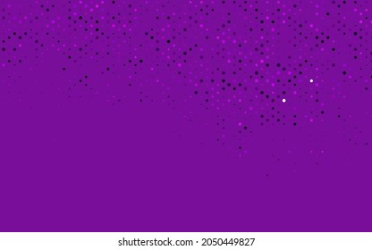 Light Purple vector texture with disks. Beautiful colored illustration with blurred circles in nature style. Pattern of water, rain drops.