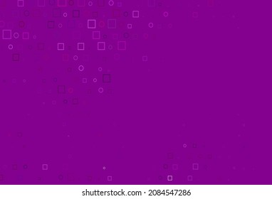 Textura vectorial púrpura clara con discos, rectángulos. Gradiente colorido con círculos, rectángulos sobre fondo abstracto. Diseño para afiches, pancartas.