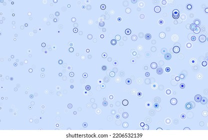 Leichte violette Vektorstruktur mit Scheiben. Moderne abstrakte Illustration mit bunten Wassertropfen. Muster für Texturen von Bildschirmhintergründen.