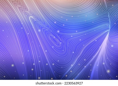 Textura vectorial púrpura clara con discos, curvas. Diseño en estilo abstracto con figuras geométricas. Fondo de escritorio para un teléfono móvil.
