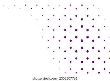 Light purple vector texture with disks. Abstract illustration with colored bubbles in nature style. Pattern for beautiful websites.