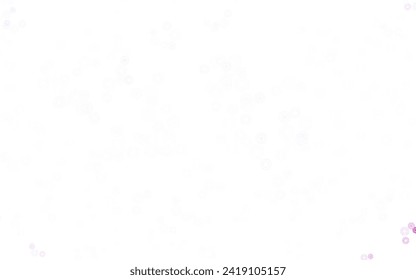 Light Purple vector texture with disks. Blurred decorative design in abstract style with bubbles. New template for your brand book.