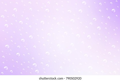 Light Purple vector texture with disks. Blurred decorative design in abstract style with bubbles. New design for ad, poster, banner of your website.