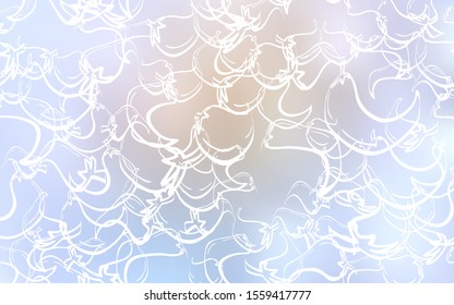 Light Purple vector texture with hot peppers. Glitter abstract sketch with hot peppers. Template for meal cooking in kitchen.