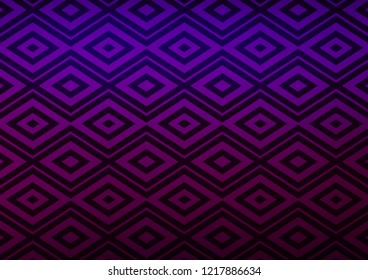 Light Purple vector texture with lines, rhombuses. Colorful decorative design in simple style with lines, rhombuses. Pattern for ads, posters, banners.