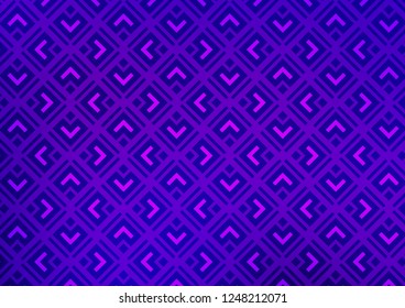 Light Purple vector texture with lines, rhombuses. Colorful decorative design in simple style with lines, rhombuses. Pattern for business booklets, leaflets.