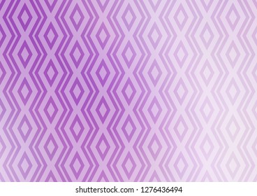 Light Purple vector texture with lines, rhombuses. Glitter abstract illustration with colorful lines, rhombuses. Pattern for business booklets, leaflets.