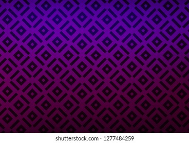 Light Purple vector texture with lines, rhombuses. Colorful illustration with lines, cubes on abstract template. Smart design for your business advert.