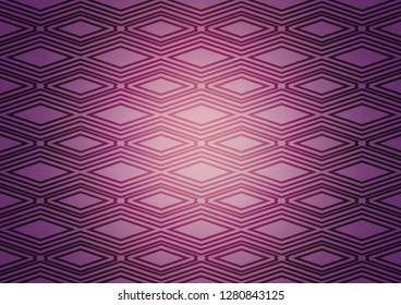Light Purple vector texture with lines, rhombuses. Shining colorful illustration with lines, rectangles. Smart design for your business advert.