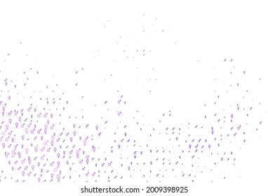 Leichte violette Vektorstruktur mit männlichen, weiblichen Symbolen. Intelligente Illustration im Farbverlauf-Stil mit Gender-Zeichen. Basisdesign für Partnerwebseiten.