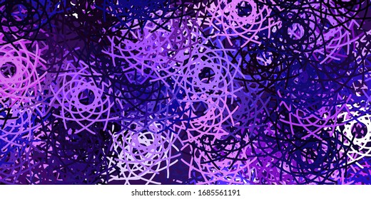 Light Purple vector texture with memphis shapes. Modern abstract illustration with gradient random forms. Simple illustration for your web site.