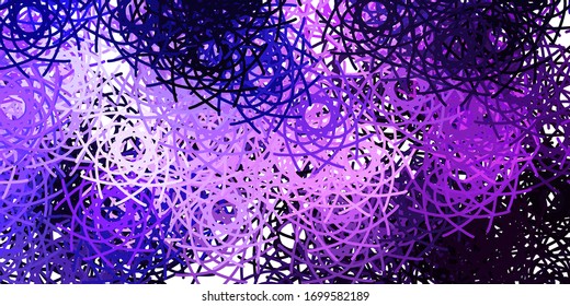 Light Purple vector texture with memphis shapes. Modern abstract illustration with gradient random forms. Simple illustration for your web site.