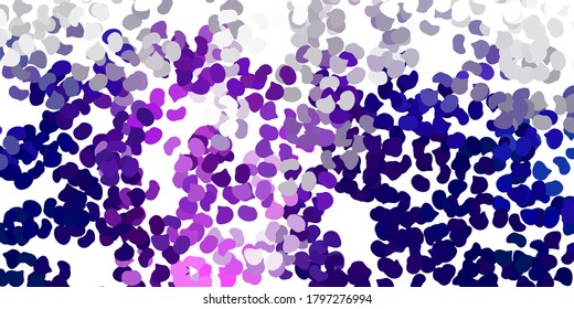 Textura vectorial púrpura clara con formas memphis. Diseño simple en estilo abstracto con formas degradadas. Fondo para teléfonos móviles.