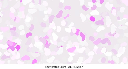 Light purple vector texture with memphis shapes. Modern abstract illustration with gradient random forms. Elegant design for wallpaper set.