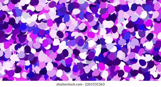 Light purple vector texture with memphis shapes. Modern abstract illustration with gradient random forms. Modern design for your ads.