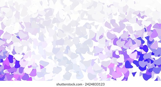 Light purple vector texture with memphis shapes. Simple design in abstract style with gradient forms. Simple illustration for your web site.
