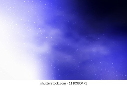 Light Purple vector texture with milky way stars. Shining illustration with sky stars on abstract template. Pattern for astrology websites.