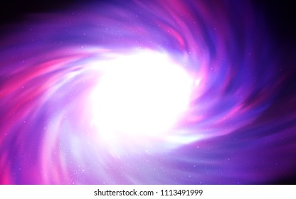 Light Purple vector texture with milky way stars. Space stars on blurred abstract background with gradient. Best design for your ad, poster, banner.
