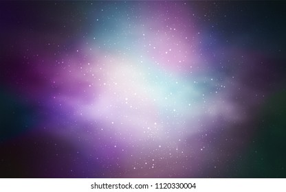 Light Purple vector texture with milky way stars. Blurred decorative design in simple style with galaxy stars. Pattern for astrology websites.