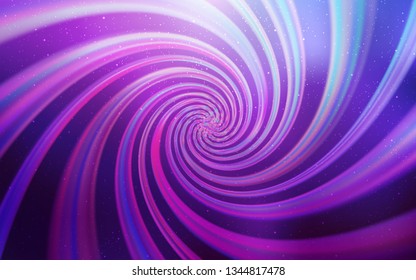 Light Purple vector texture with milky way stars. Shining illustration with sky stars on abstract template. Template for cosmic backgrounds.