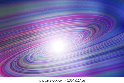 Light Purple vector texture with milky way stars. Space stars on blurred abstract background with gradient. Smart design for your business advert.