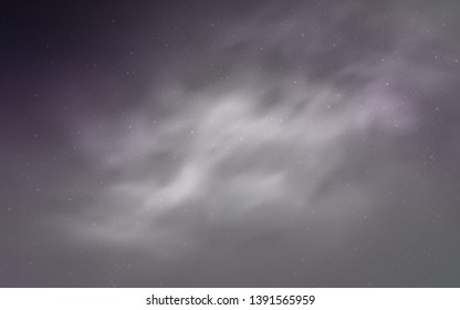 Light Purple vector texture with milky way stars. Modern abstract illustration with Big Dipper stars. Pattern for futuristic ad, booklets.