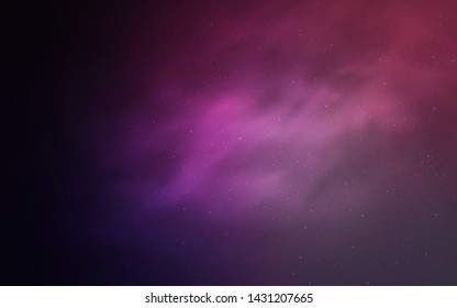 Light Purple vector texture with milky way stars. Glitter abstract illustration with colorful cosmic stars. Pattern for astronomy websites.