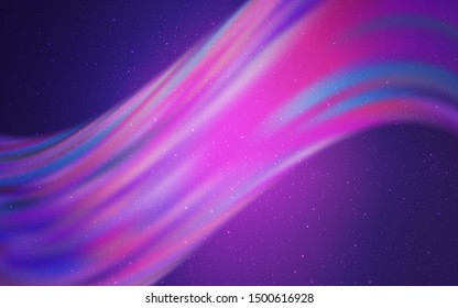 Light Purple vector texture with milky way stars. Modern abstract illustration with Big Dipper stars. Smart design for your business advert.