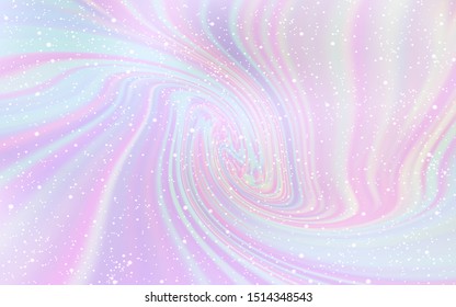 Light Purple vector texture with milky way stars. Blurred decorative design in simple style with galaxy stars. Pattern for astrology websites.