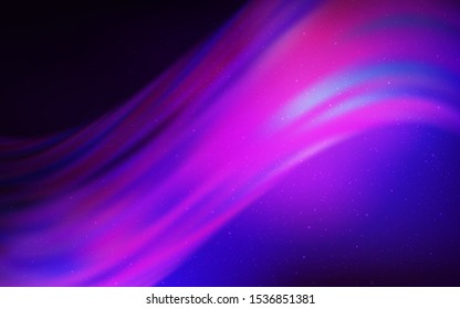 Light Purple vector texture with milky way stars. Blurred decorative design in simple style with galaxy stars. Best design for your ad, poster, banner.
