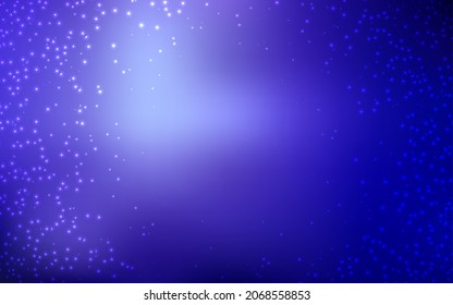 Light Purple vector texture with milky way stars. Space stars on blurred abstract background with gradient. Pattern for astrology websites.