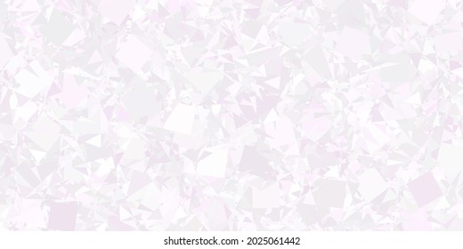 Light Purple vector texture with random triangles. Triangle shapes with colorful gradient in abstract style. Landing pages material.
