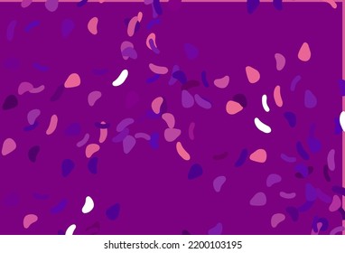 Light Purple vector texture with random forms. Simple colorful illustration with abstract gradient shapes. Elegant design for wallpapers.