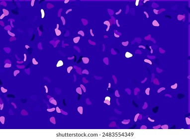 Light Purple vector texture with random forms. Colorful chaotic forms with gradient in modern style. Background for a cell phone.