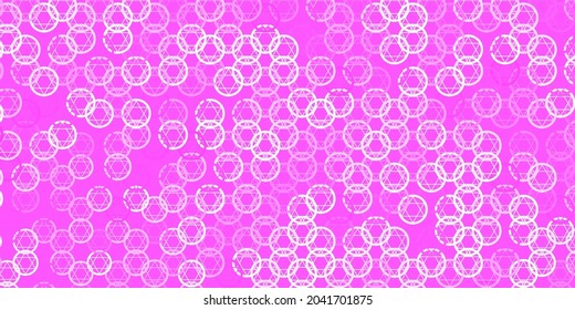 Textura vectorial púrpura clara con símbolos religiosos. Símbolos místicos coloridos con un gradiente de estilo antiguo. Una base sencilla para su diseño oculto.