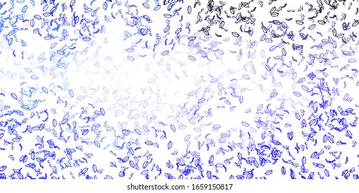 Light Purple vector texture with women's rights symbols. Illustration with signs of women's strength and power. Simple design for your web site.