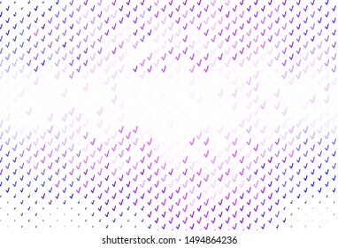 Light Purple vector texture with wry lines. Glitter abstract illustration with wry lines. Brand new design for your ads, poster, banner.